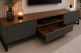 میز تلویزیون مدرن MDF و فلز سپنج کالا