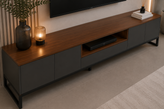 میز تلویزیون مدرن MDF و فلز سپنج کالا