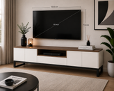 میز تلویزیون مدرن MDF و فلز سپنج کالا