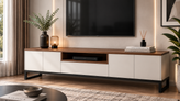 میز تلویزیون مدرن MDF و فلز سپنج کالا